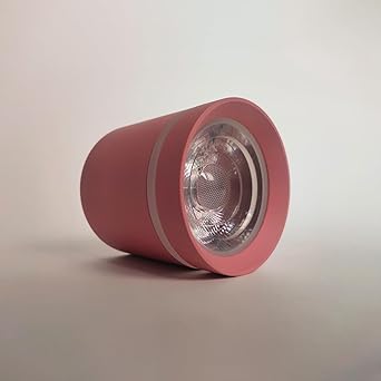 Harold Electricals 12 Watt Pink Surface Mounted LED Light | Cylinderical COB Spotlight | Ceiling Downlight for Office, Showroom, Studio, Shop, Home, Living Room - Neutral White Light (75X100MM)