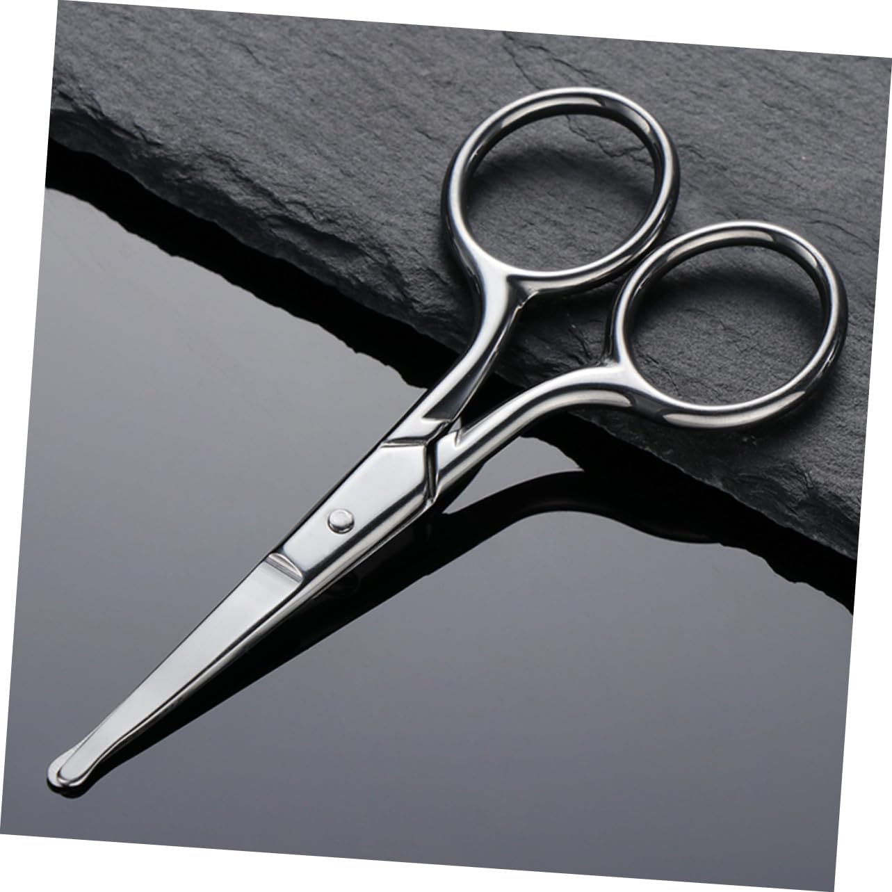 FRCOLOR 8pcs Stainless Steel Eyebrow Scissors for Women Nose Hair Trimmer Removal Scissors