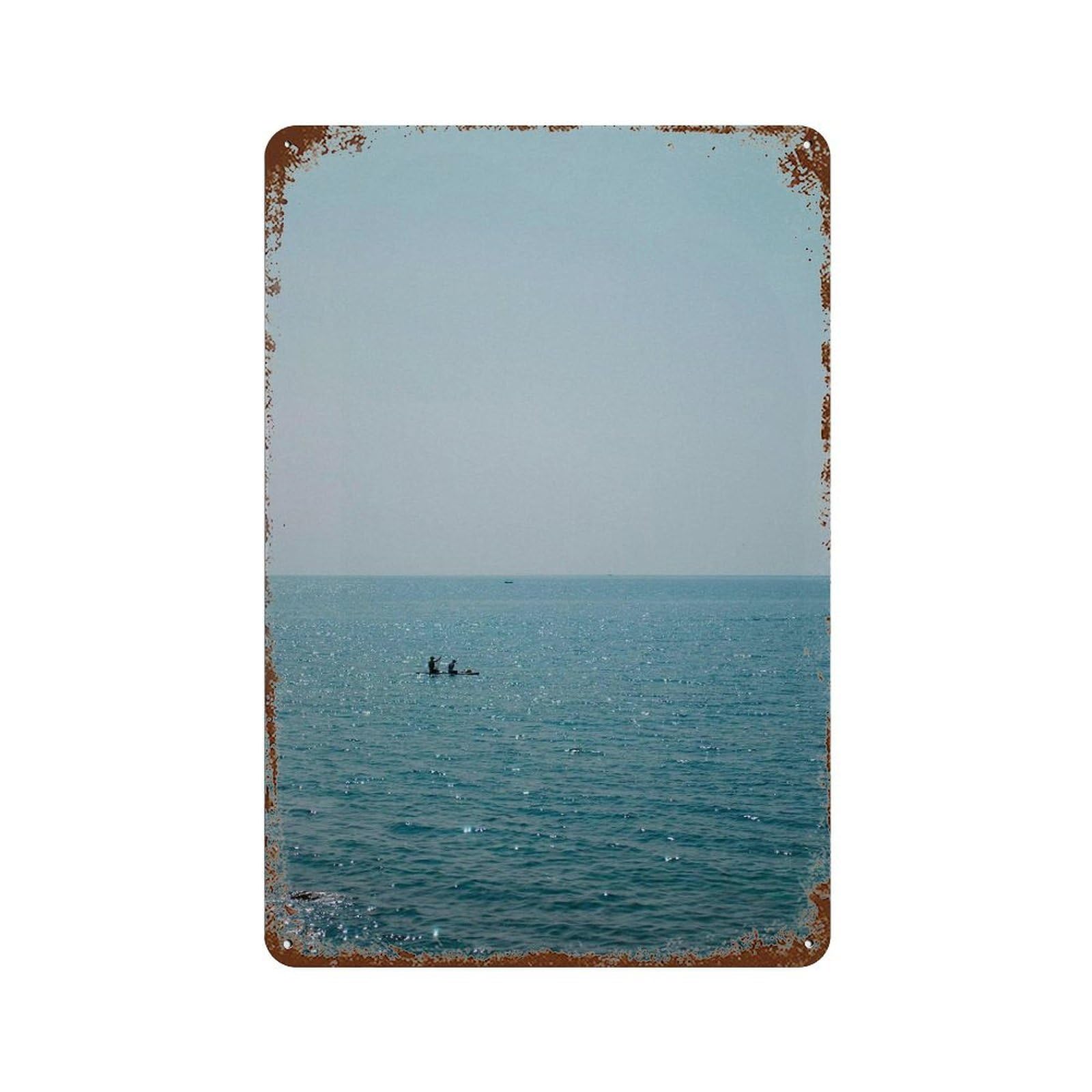 xiaoxiaoshen Paddleboarding, Photography Prints Wall Decor Art Metal Tin Poster Modern Home Decor Art Home Bar Shop Decorations Vintage Sign 30x20cm