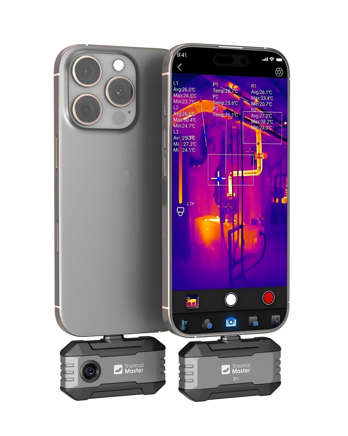 Thermal Camera for USB-C iPhone and Android, P1 Thermal Imaging Camera with 320×240 X³ IR Resolution, -4℉ to 1112℉, 160×120 Infrared Camera (iOS and Android)-image-38