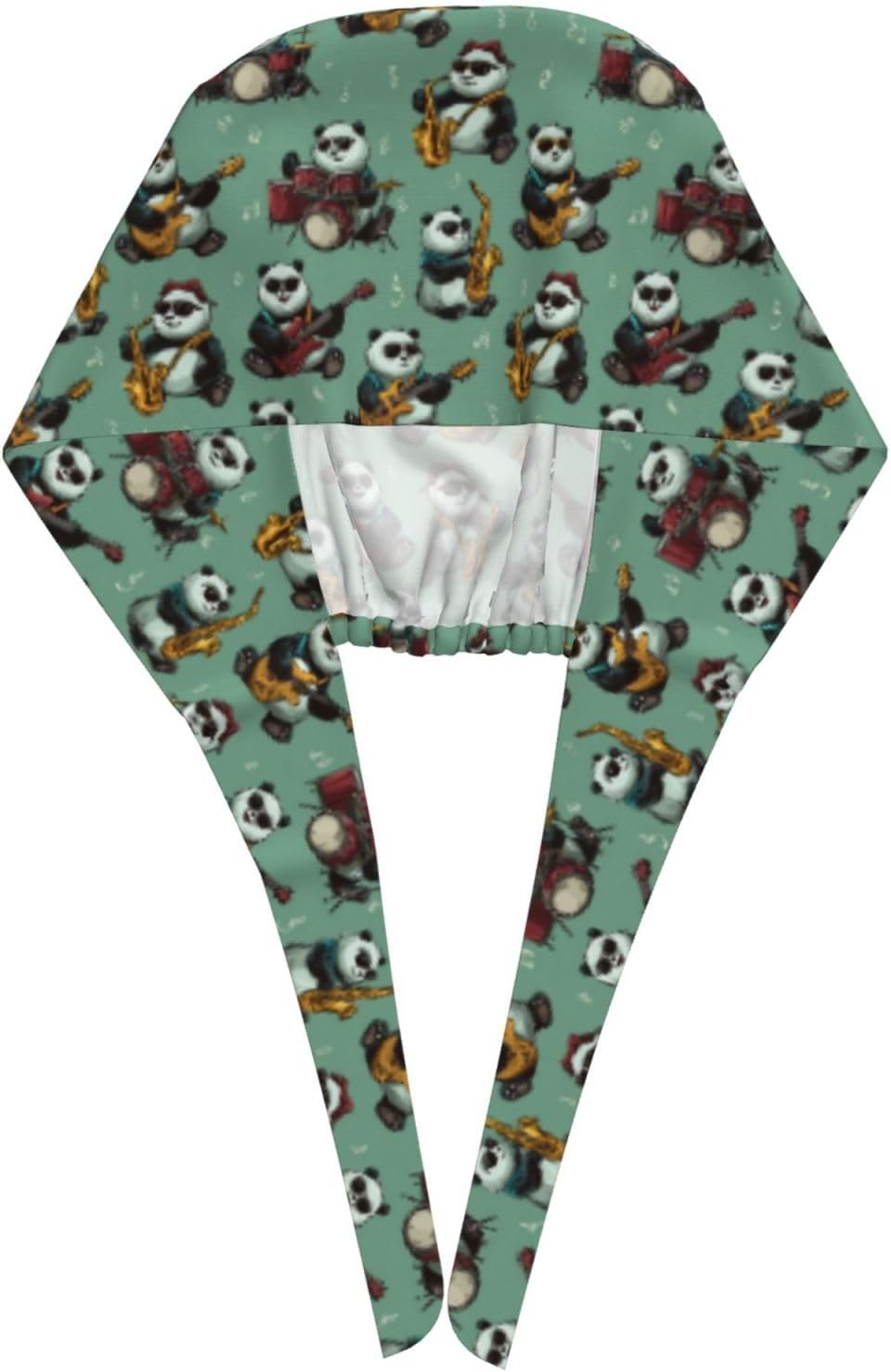 Cat Taco Working Cap, Scrub Cap with Sweatband, Adjustable Tie Back Hat Breathable Headgear for Women/Men - Image 3