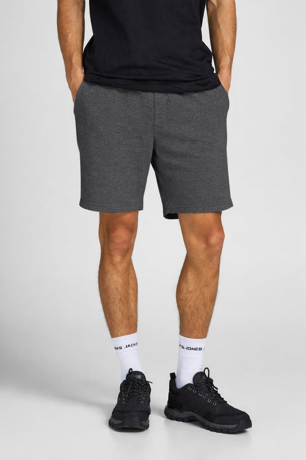 JACK & JONES Jjinewsoft Short de survêtement GMS Tissu Sweat-Longueur Genou-Regular Homme