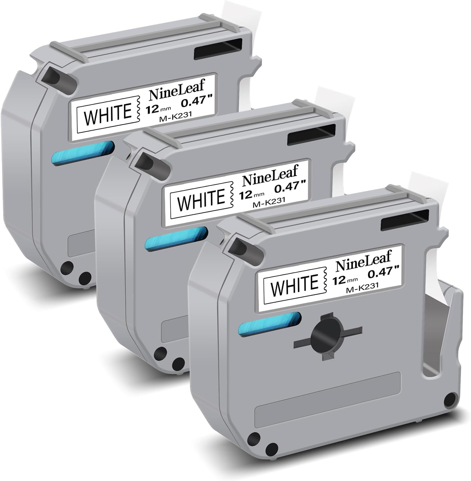 MarkField Kompatible Schriftband als Ersatz für Brother P Touch TZe-231 TZ 12mm x 8m