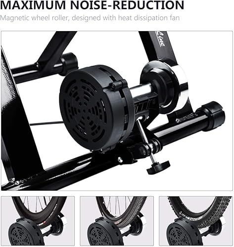 Miniatura 4 de Soporte de entrenamiento de bicicleta para bicicletas de montaña y 700C de 26 a 28 pulgadas ejercicio de bicicleta estacionaria para interiores con