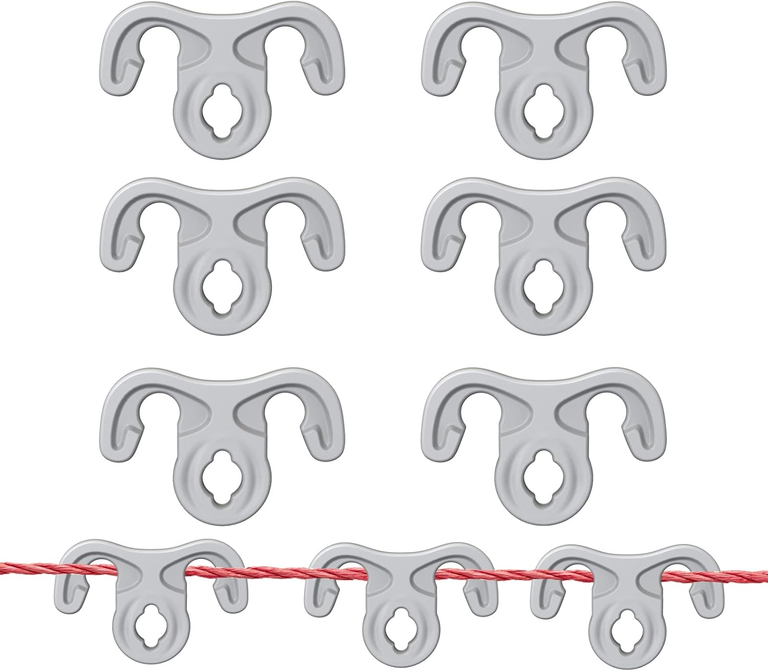 24 Pack Washing Line Hanger Hooks, Clothes Hook Windproof Pegs, Pegs for Hangers, Perfect for