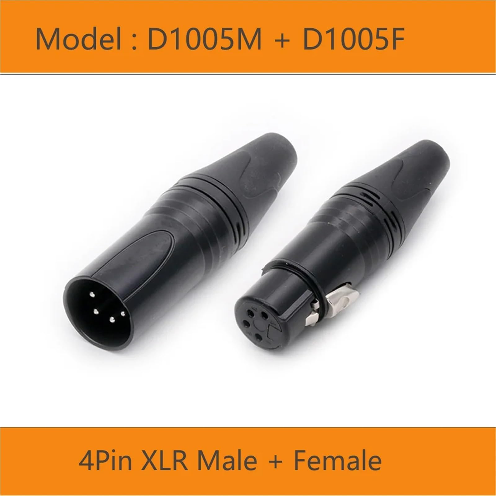 10 pièces/lot 3/4/5 broches XLR femelle/mâle fiches micro câble Waire connecteurs Microphone prise noir(Silver)