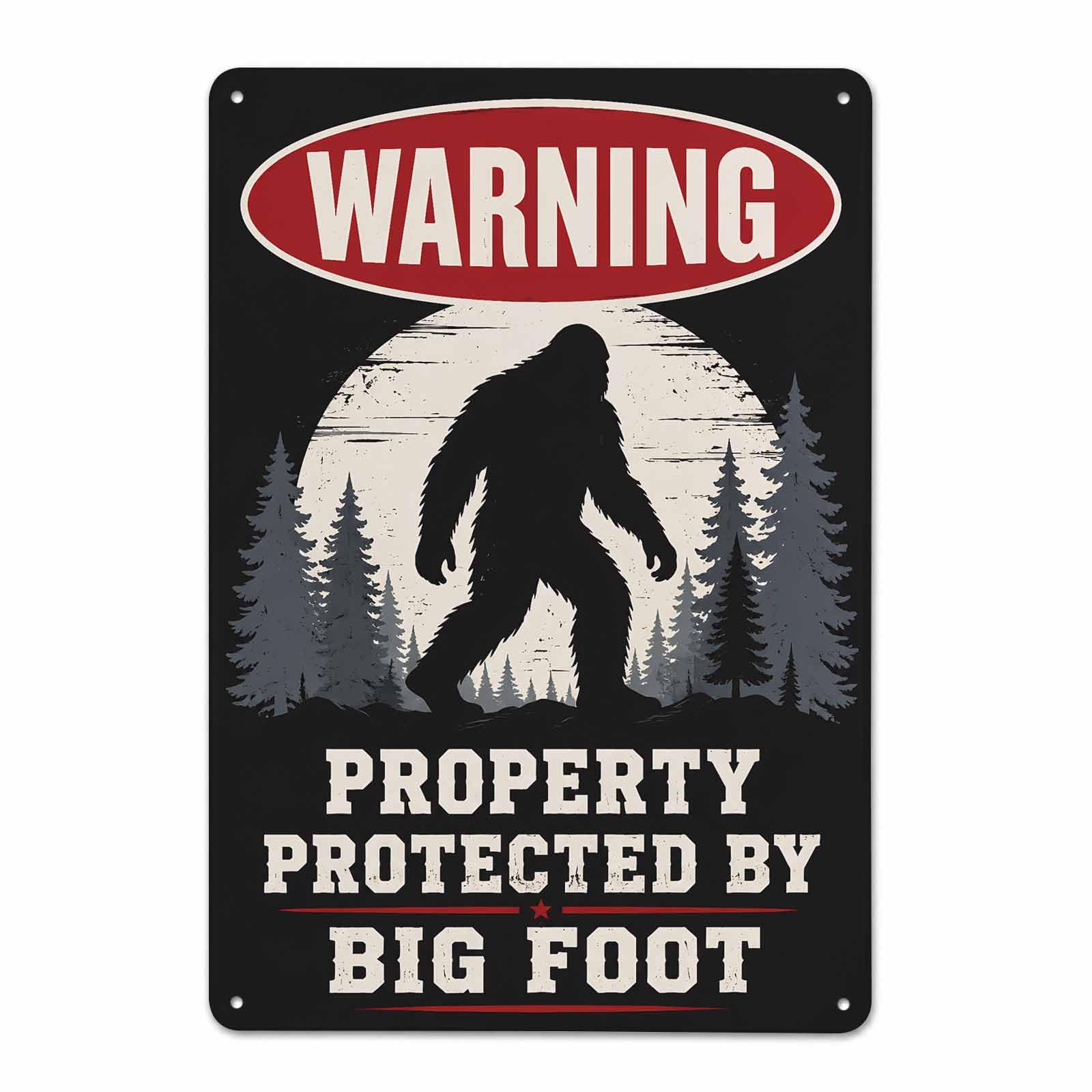 Gsrony Boys Type13 Outdoor Warning Wild Creature Vintage Metal Tin Sign 8X12,Waterproof