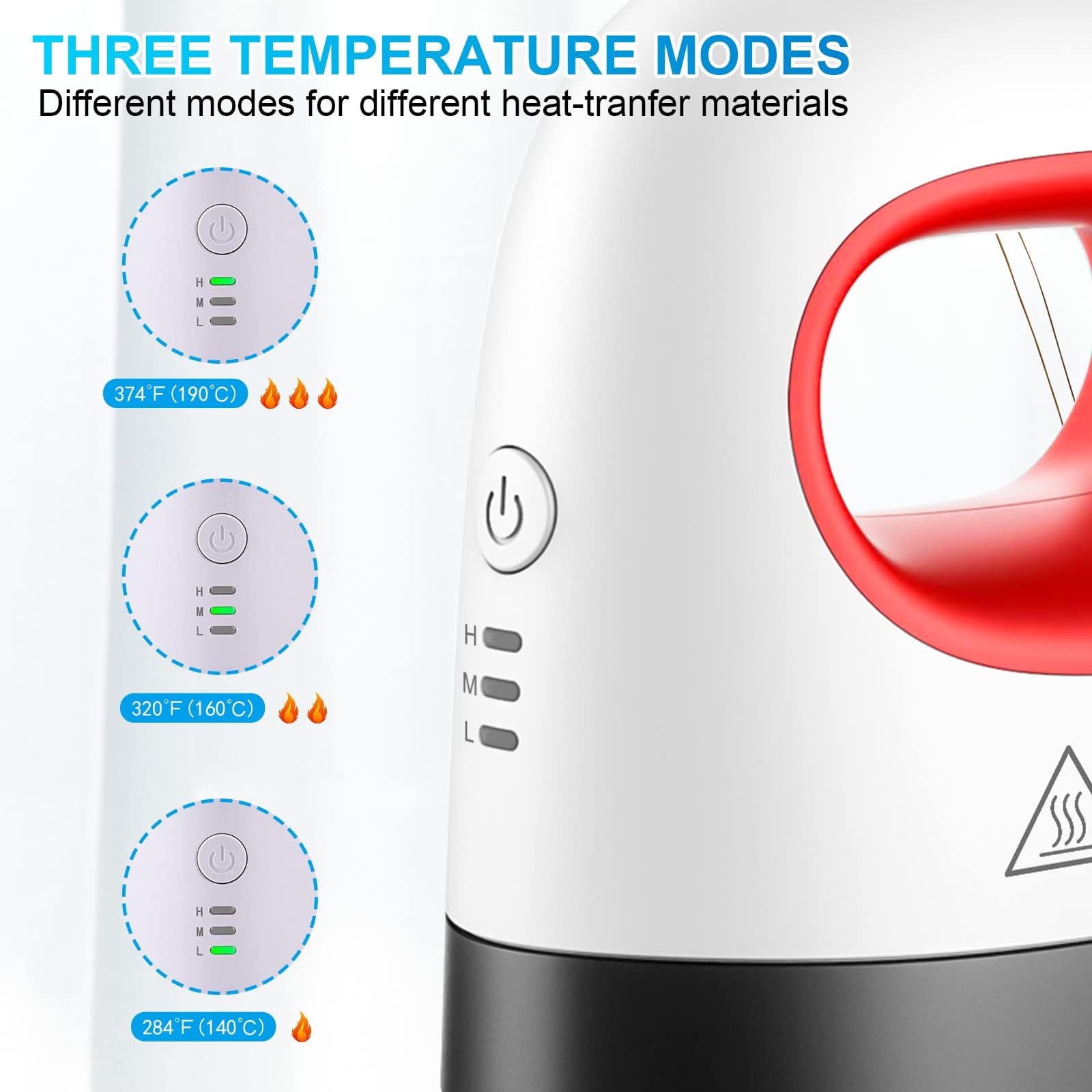 Pressa a Caldo Mini Macchina per Stirare Termopressa Stampante per Tessuti Pressa Stampa a Caldo per Il Calore per Magliette, Vestiti, Borse, Tappetini per Il Mouse, Cappelli