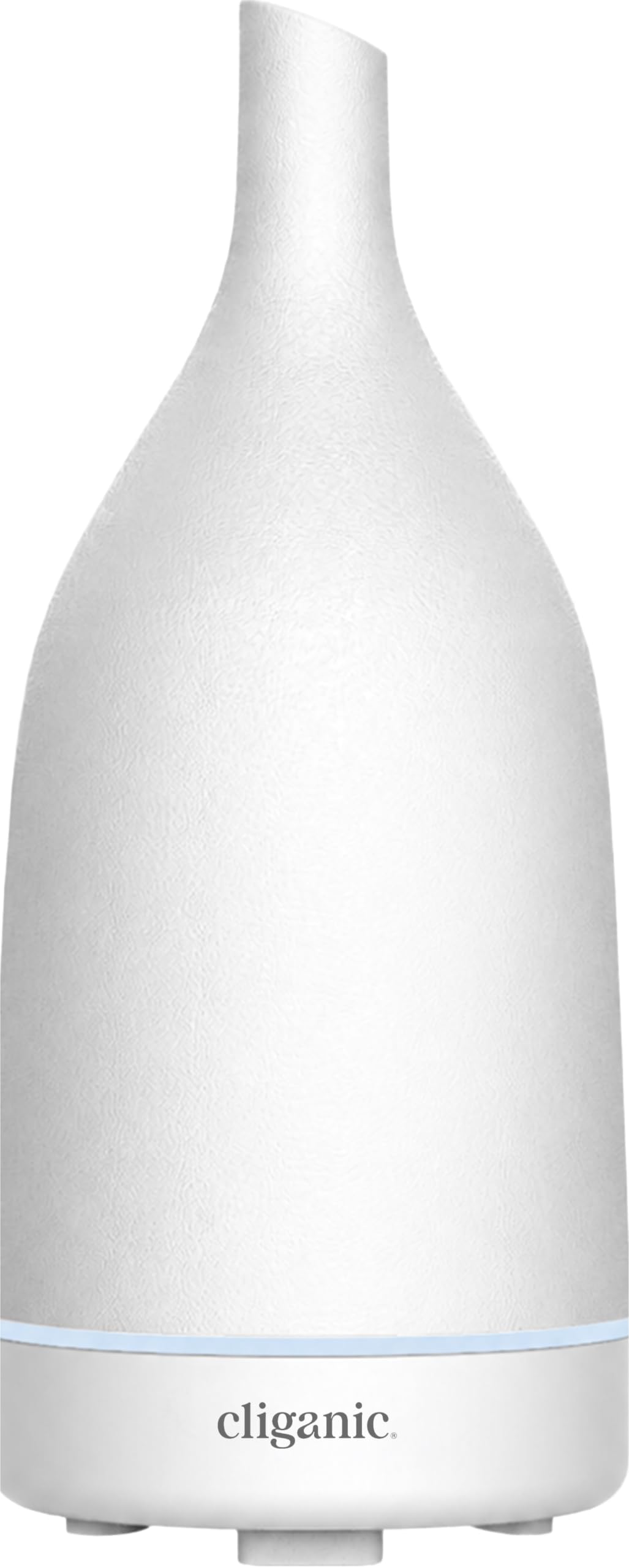 Ceramic Aromatherapy Diffuser for Essential Oils (White) - 7 Color Lights, Cool Mist, Auto Shut Off for Home & Office