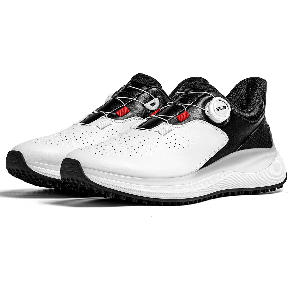 Zapatos de Golf Cuero Extra Ancho para Hombre Transpirables