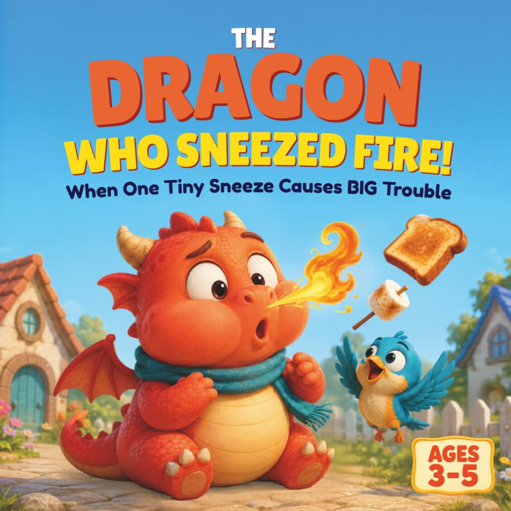 The Dragon Who Sneezed Fire!: When One Tiny Sneeze Causes BIG Trouble