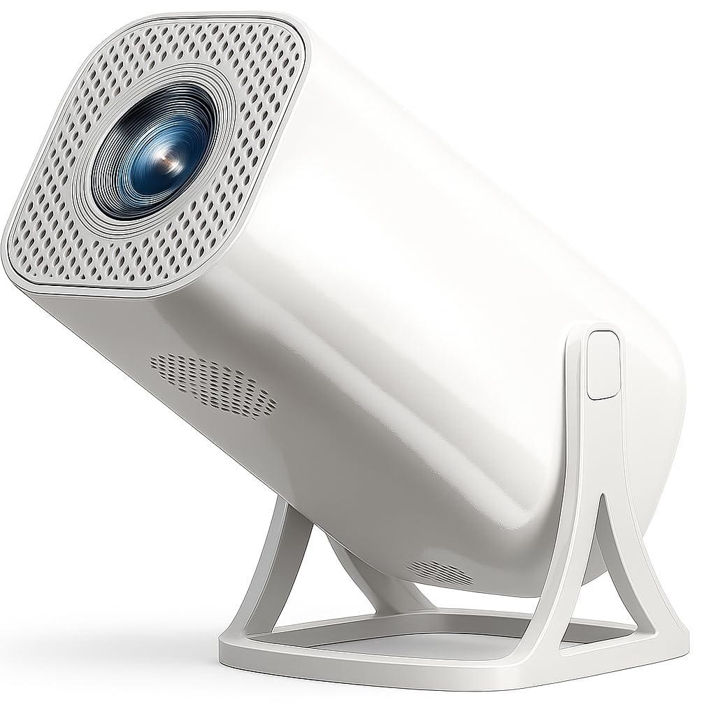 HB PLUS Big Home Theater Projector | Full HD 1080p LED Projector with HDMI, USB, AV, VGA | 200" Display Support | Compatible with TV Stick, Laptop, Smartphone (New-HD-Projector)