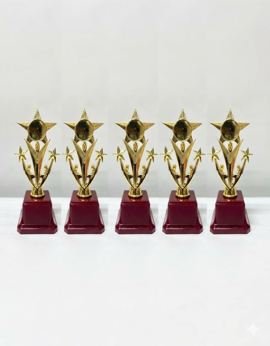 Metallic Fibre Star Boy Winning Trophy 8.5 inch (Pack of 5) Trophies | Awards, Recognition-picture-19