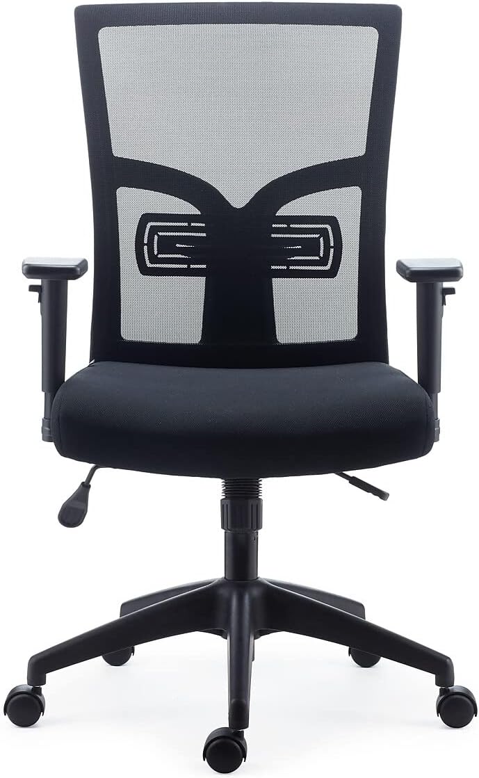 STAPLES 2720173 Dedham Mesh and Fabric Task Chair Black