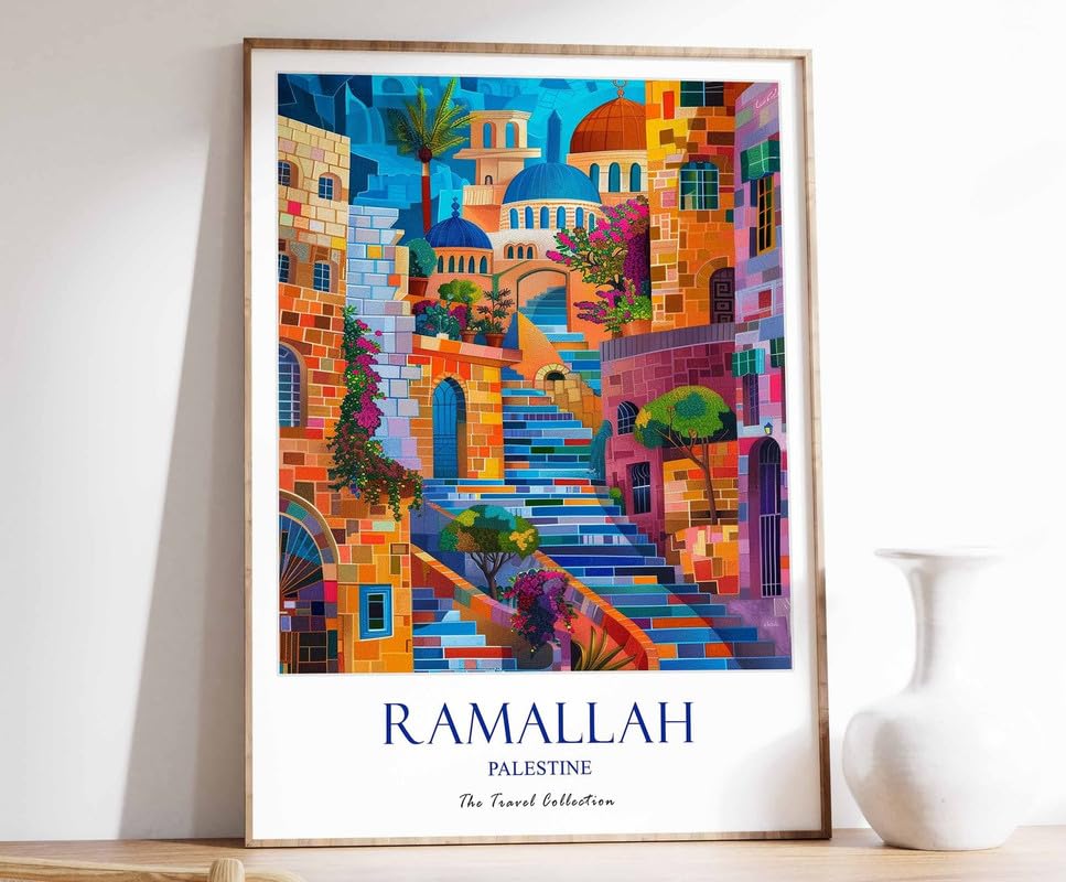 Affiche Ramallah Décoration Islamique pour Salon Moderne et Bureau