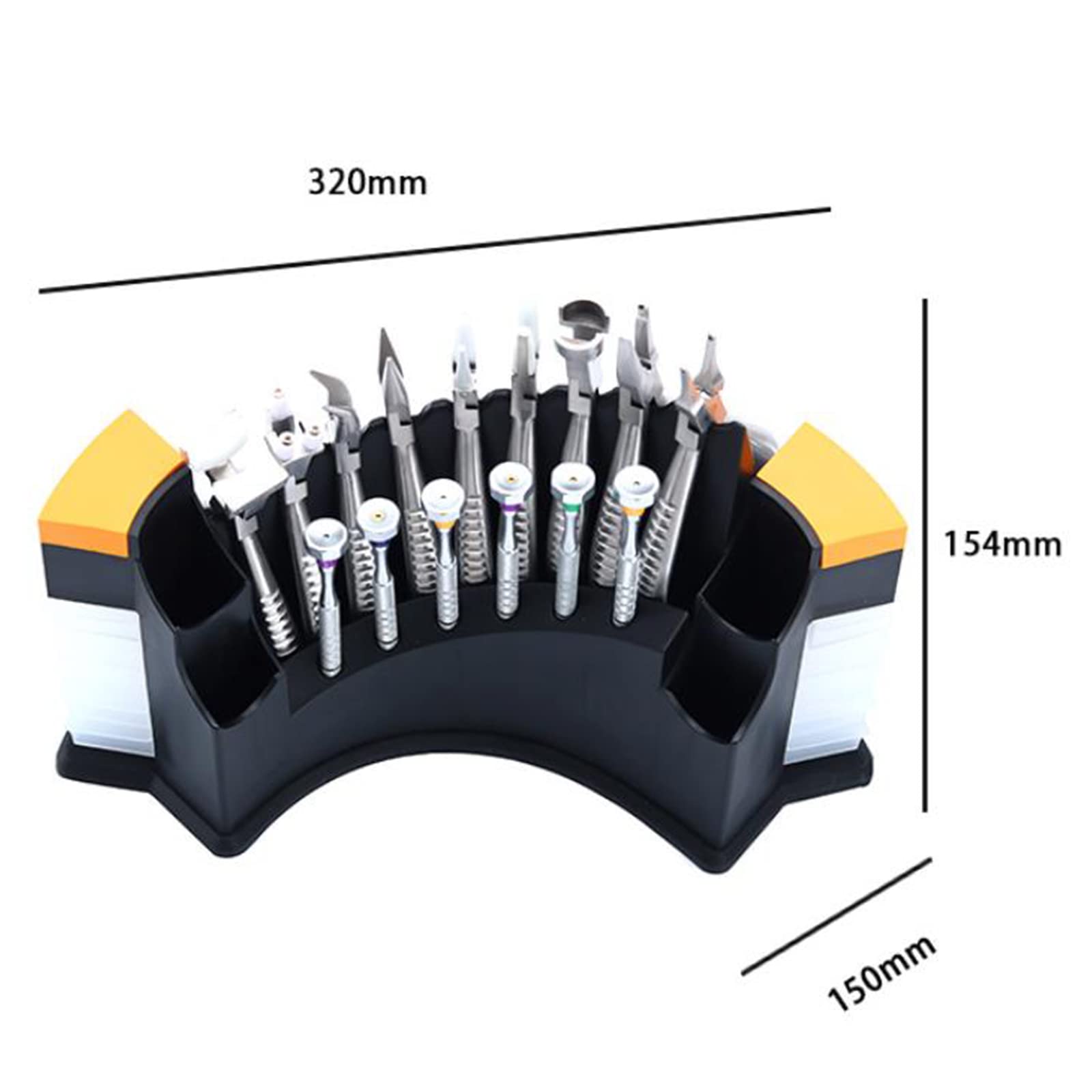 Kit di Strumenti ottici da 16 Pezzi, Strumenti per la Riparazione, Il Montaggio e la Regolazione degli Occhiali, con 6 cacciaviti magnetici per Occhiali, 9 pinze per Occhiali e SUP