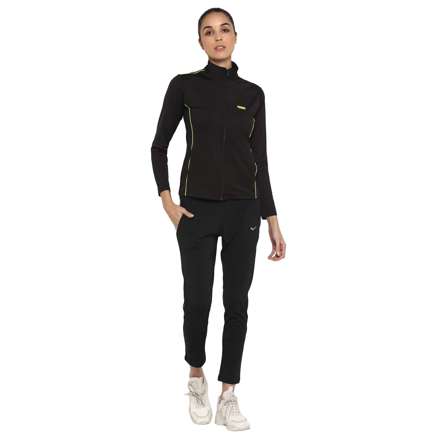 YUUKI Women's Poly Spandex Wmn Core 365 Ts (Black_X-Small)