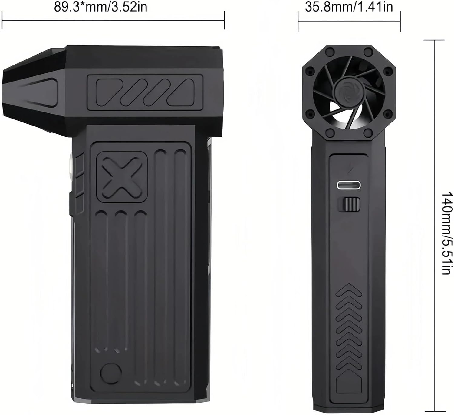 110,000PRM Violent Blower 5 Speed Adjustable Brushless Jet Fan 4000mAh Dust Blowing Keyboard Cleaning Powerful Air Blower