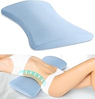 Vista 1 de Almohada de apoyo lumbar para cama: almohada de espuma viscoelástica para aliviar el dolor de espalda baja para dormir, almohada ergonómica