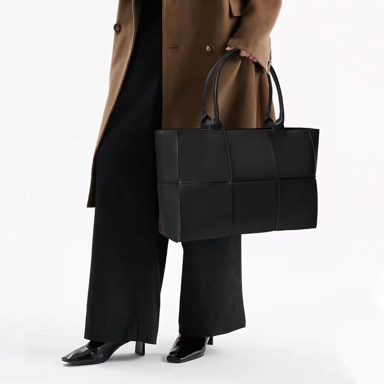 Tote Bag for Women Leather Shoulder Bag Large Purse Handbag - Image 2