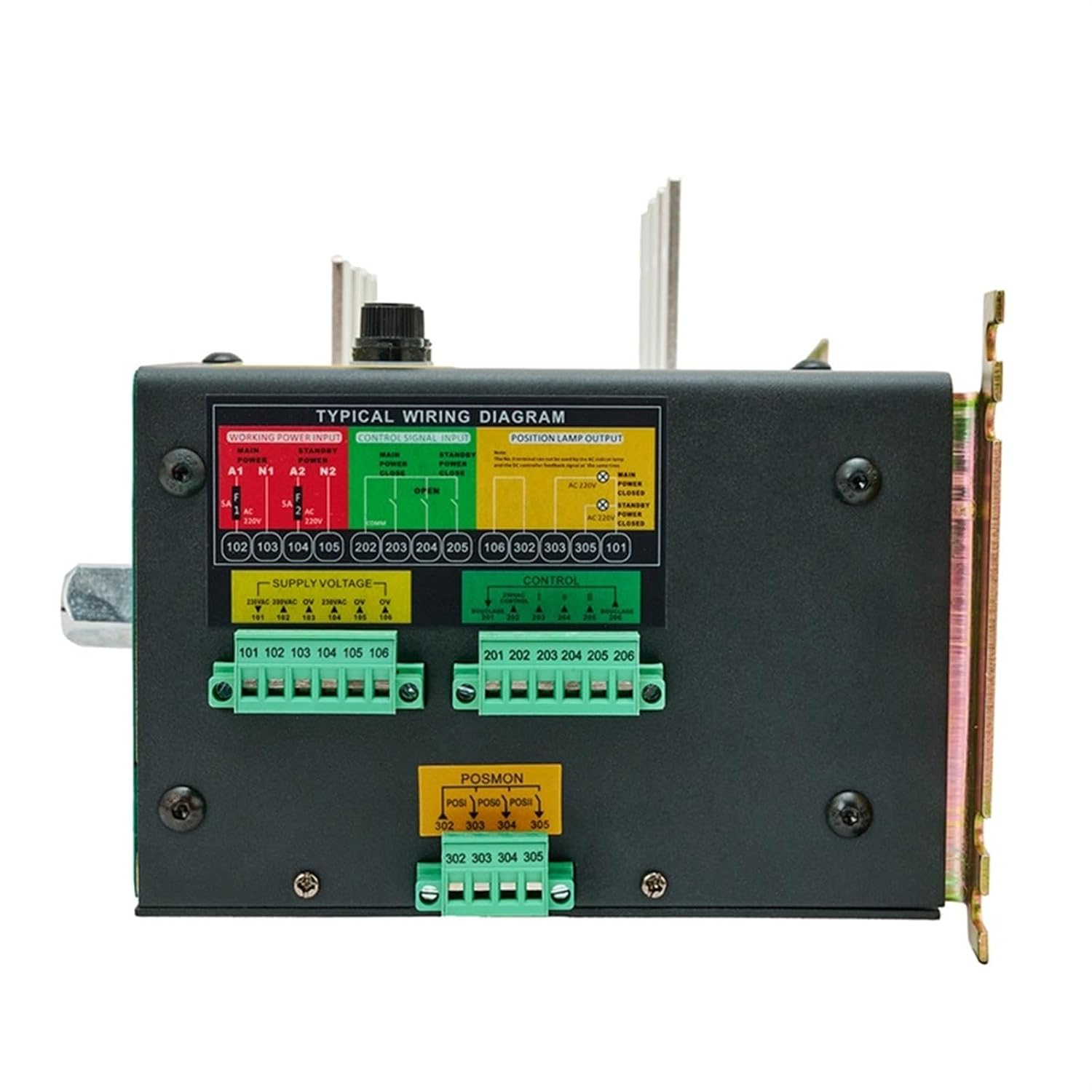 ATS 4P 630A 400A Generator Dual Power Automatic Transfer Switch for Control Module Genset Parts AC220V Control Voltage(4P 400A)