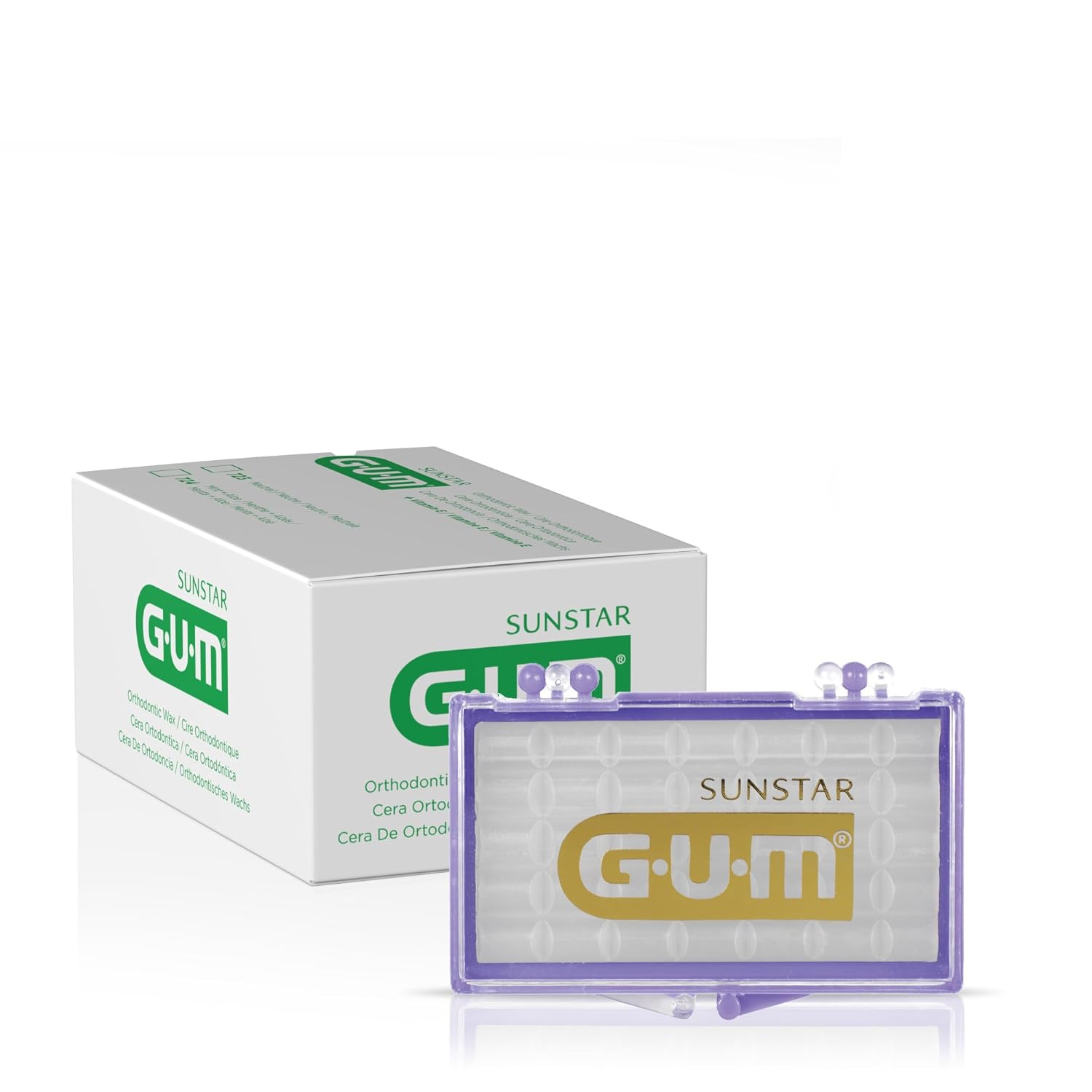 GUM Orthodontic Wax w/Vitamin E, Neutral, 723PD, Professional Sample, 1 Count (Pack of 24)