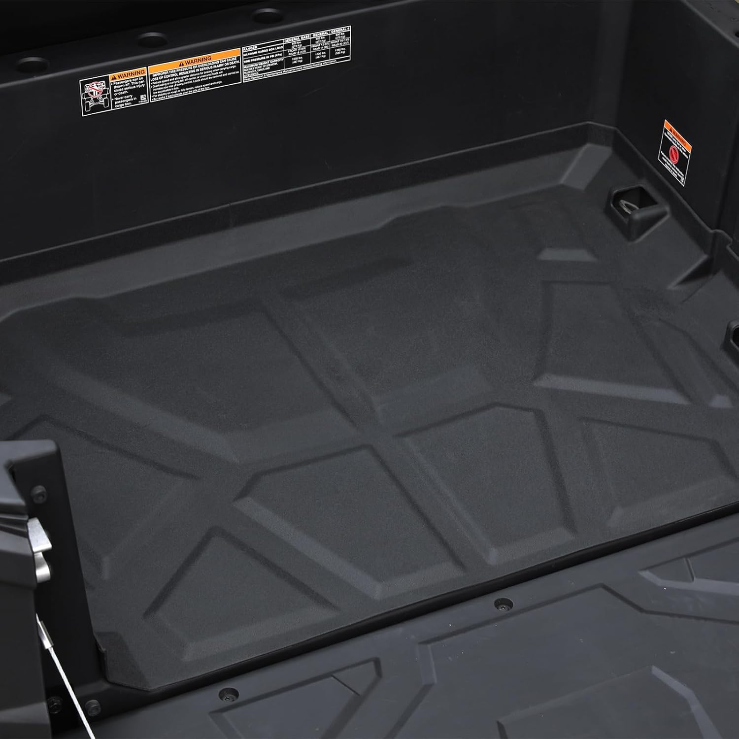 A & UTV PRO Bed Mat for 2016-2024 2025 Polaris General 1000 / General 4 1000 / XP 4 1000 Accessories TPE Bed Liner Cargo Mat Extender Rear Protector Replace OEM #2881933