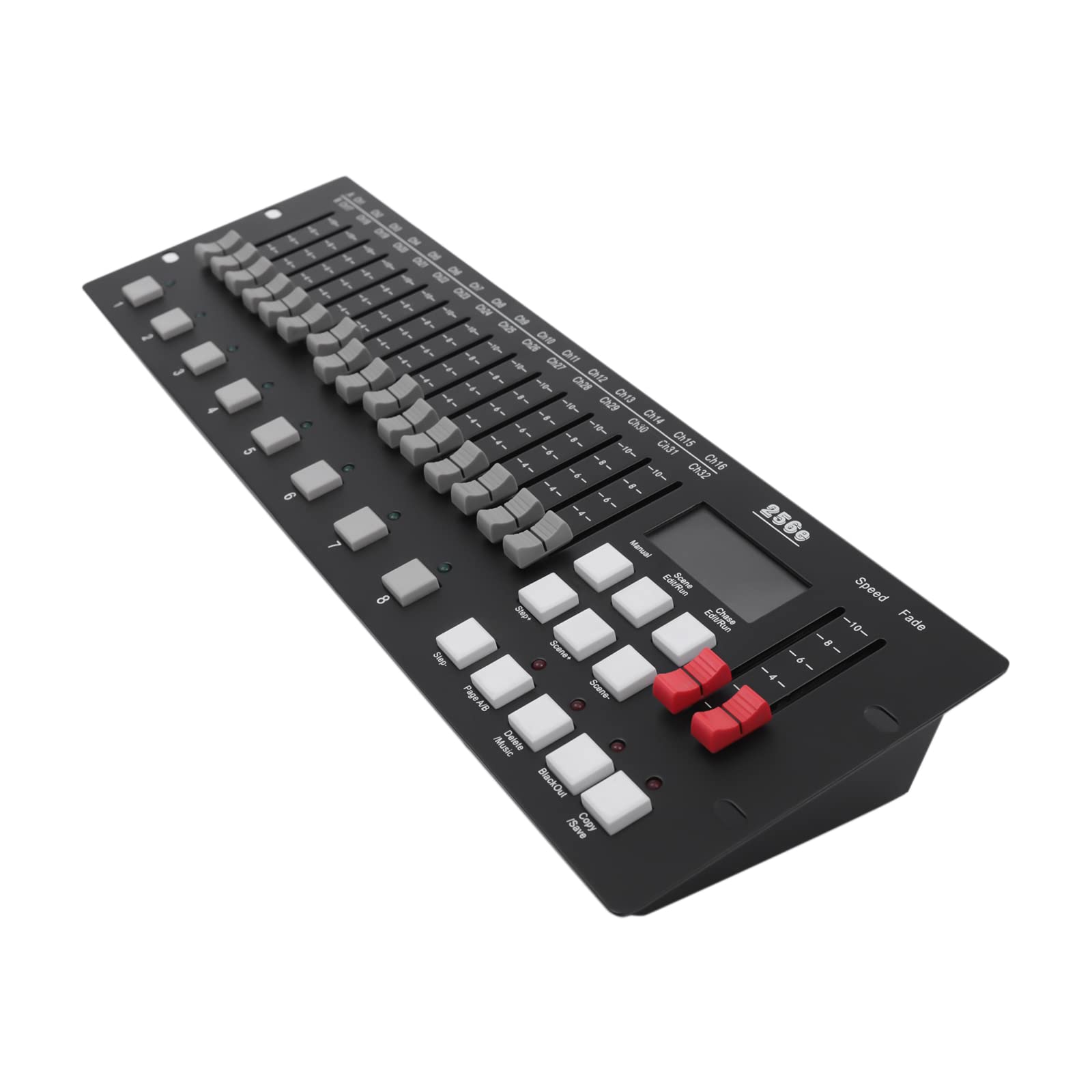 DMX, controller Dmx, 256 canali, con indicatore LED HD, connettore 3 in 1, Dmx Pult DJ Equipaggiamento, mixer luce per DJ, palcoscenici, discoteche, discoteche, feste, matrimoni