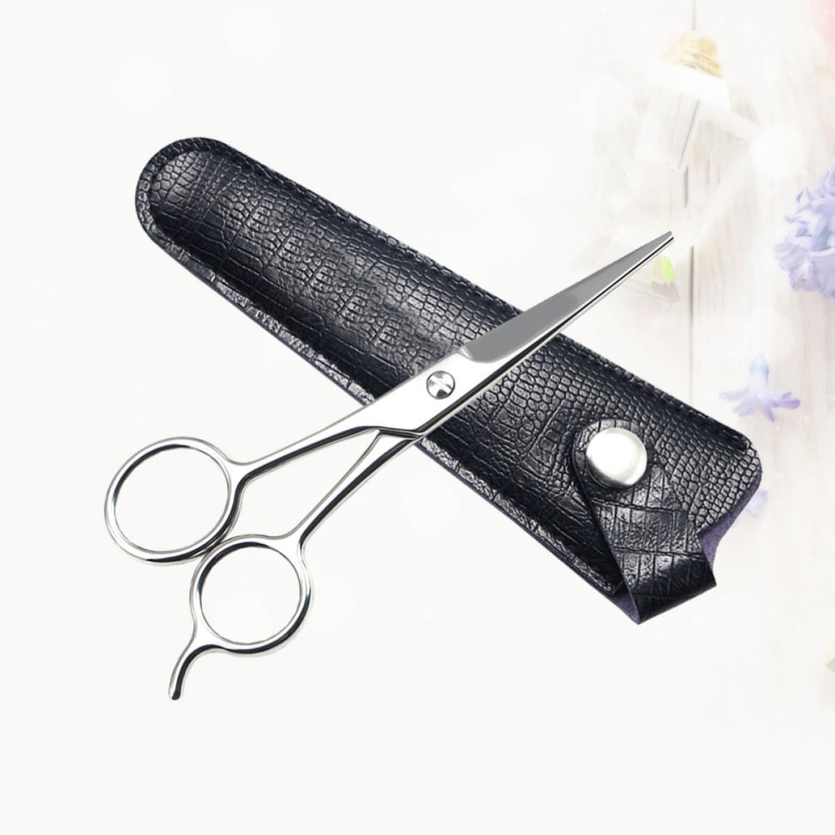 Mustache Scissors Precision Grooming Stainless Steel for Facial Hair