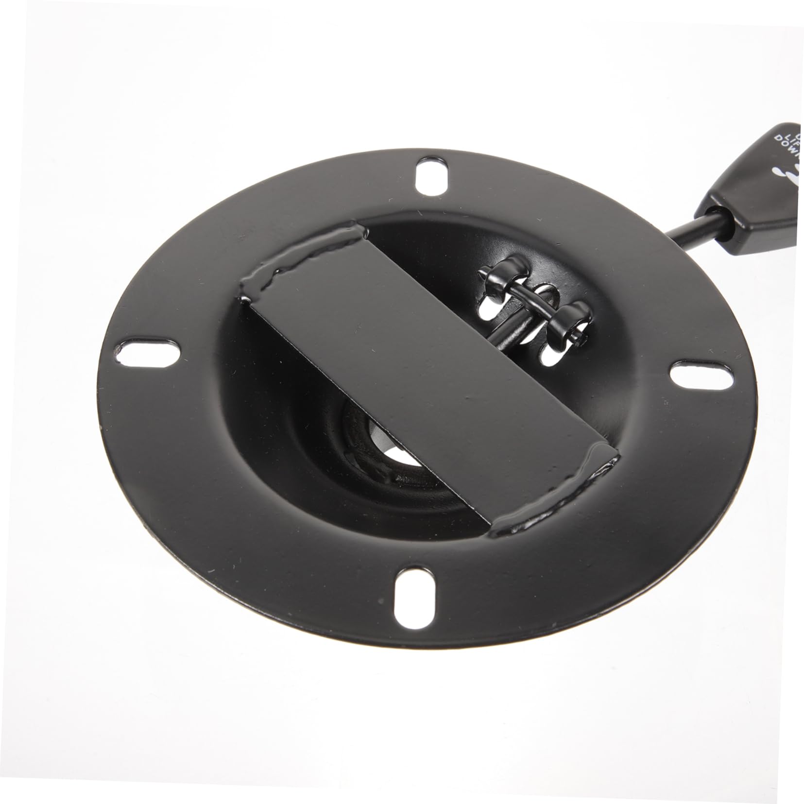SHINEOFI Base Giratoria de Silla de Escritorio Negra de Hierro, 3 Piezas | Placa Redonda, Control de Inclinación, Pieza de Repuesto para Silla Giratoria