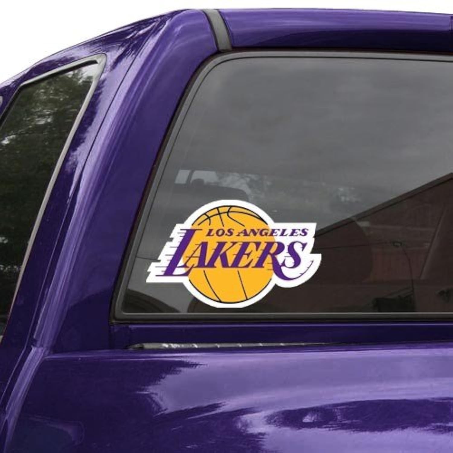 Rico Lakers Antique Nickel Auto Emblem - Diecut Team Logo Car Decal