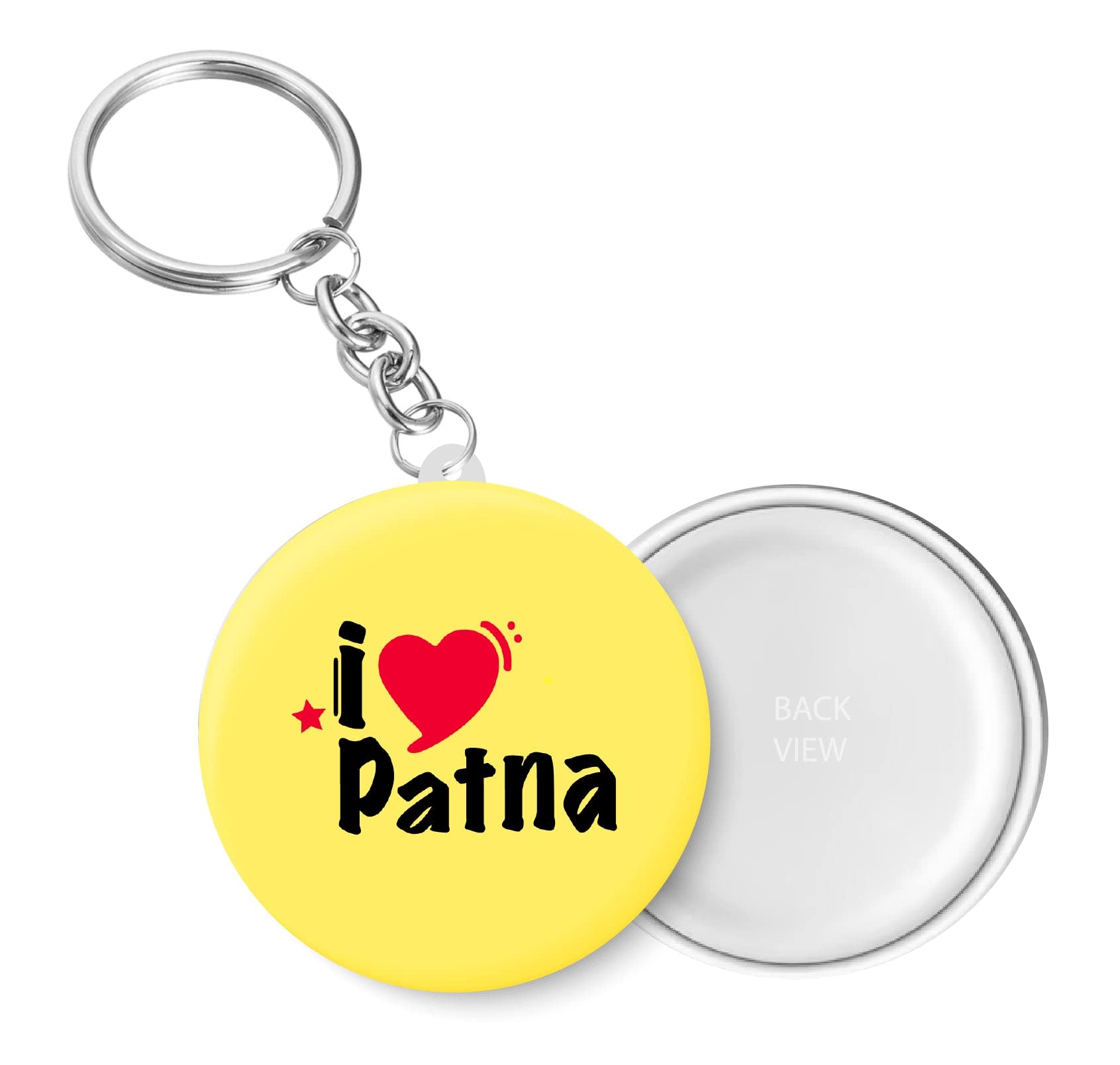 I Love Patna Key Chain (Plastic, Multicolor, 44MM)-image-21