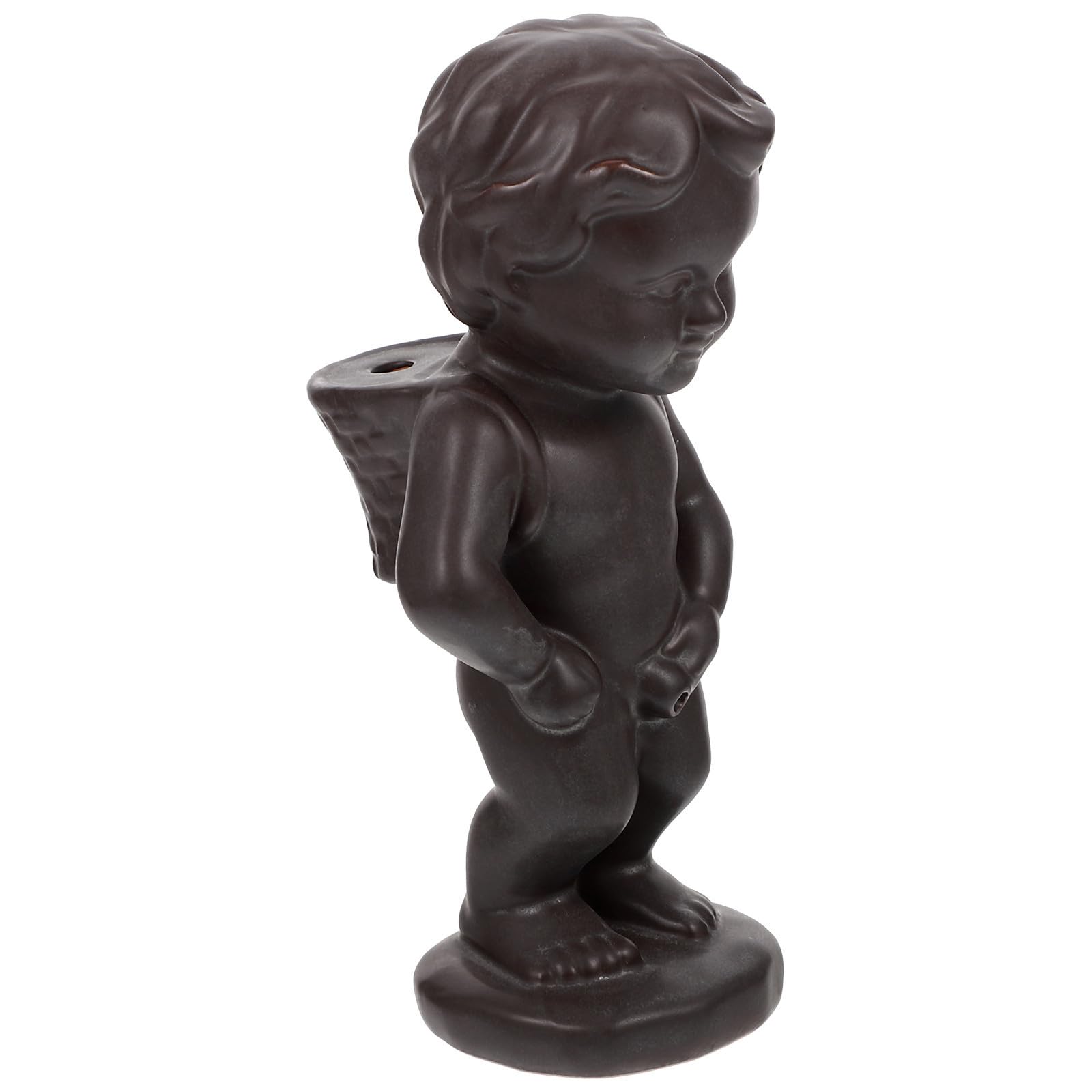 Ceramica Bruciatore di Incenso Backflow Decorativo Marrone