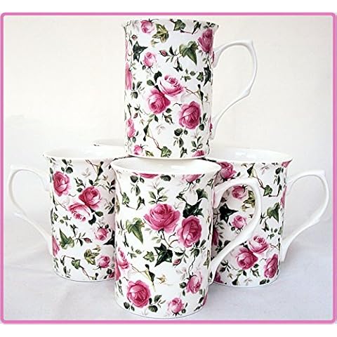 Ivy Rose Set of Six Fine Bone China Mugs Cover