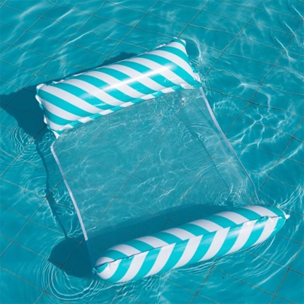 Hamac Flottant Pliable, Chaise Longue Flottante, polymère de Piscine Gonflable, lit inclinable, Matelas pneumatique de Natation, Accessoires de Piscine