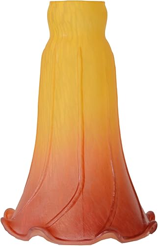 Miniatura 1 de Pantalla de repuesto de tulipán de cristal de lirio, pantalla de repuesto para lámparas de mesa, lámpara de pie, 1.5 pulgadas de ajuste x 4.5