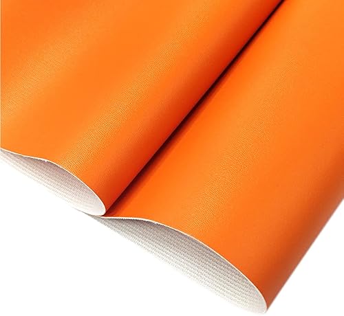 Miniatura 16 de HYANG - Hojas de piel sintética de color liso beige, 1 rollo de 12 x 53 pulgadas, piel sintética ideal para hacer proyectos de manualidades hechos a