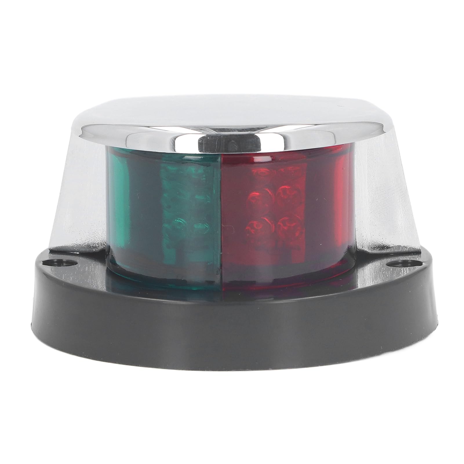 Feu De Navigation Bateau Rouge/Verte 2 Milles – 12V 6W, 12 LEDs, IP67 Étanche, Acier Inoxydable, Anti-Brouillard