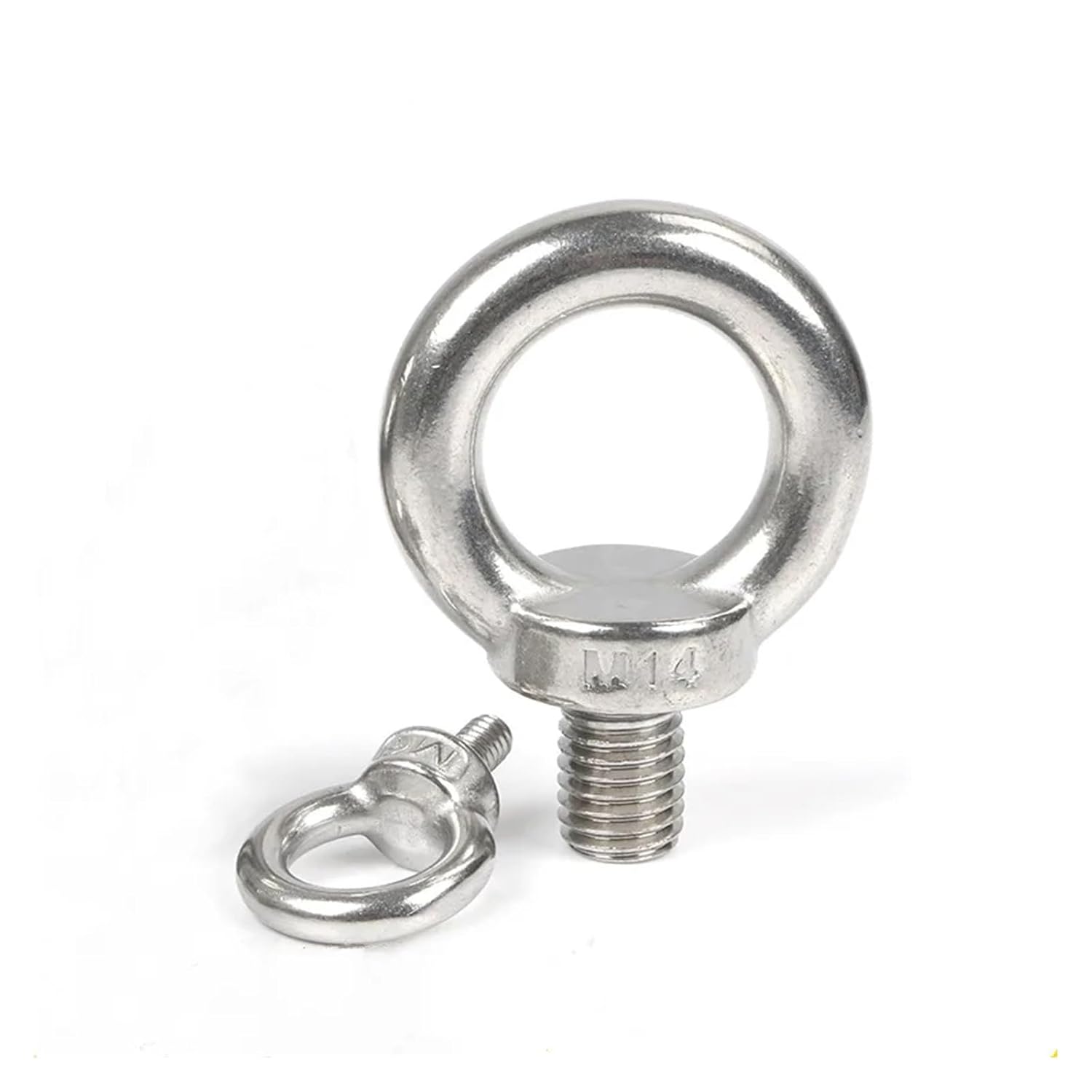 304 Stainless Steel Lifting Eye Nuts/Screw Ring Eyebolt Ring Hooking Nut Screws M3 M4 M5 M6 M8 M10 M12(Eye Nut,M10 x1pc)