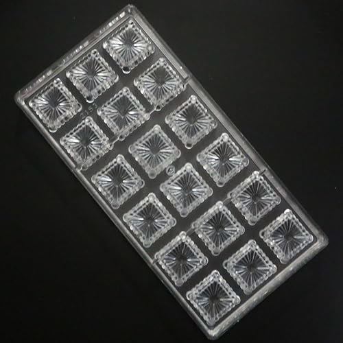 Vista 21 de Grainrain Moldes de chocolate de plástico Moldes de caramelo de flores Moldes de policarbonato de plástico Moldes de chocolate transparente duro DIY