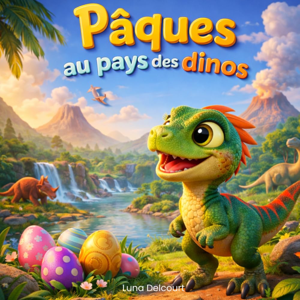Pâques au pays des dinos: Livre enfant dinosaures et Pâques avec histoire illustrée, activités ludiques et jeux éducatifs pour développer l’imagination et le plaisir de lire