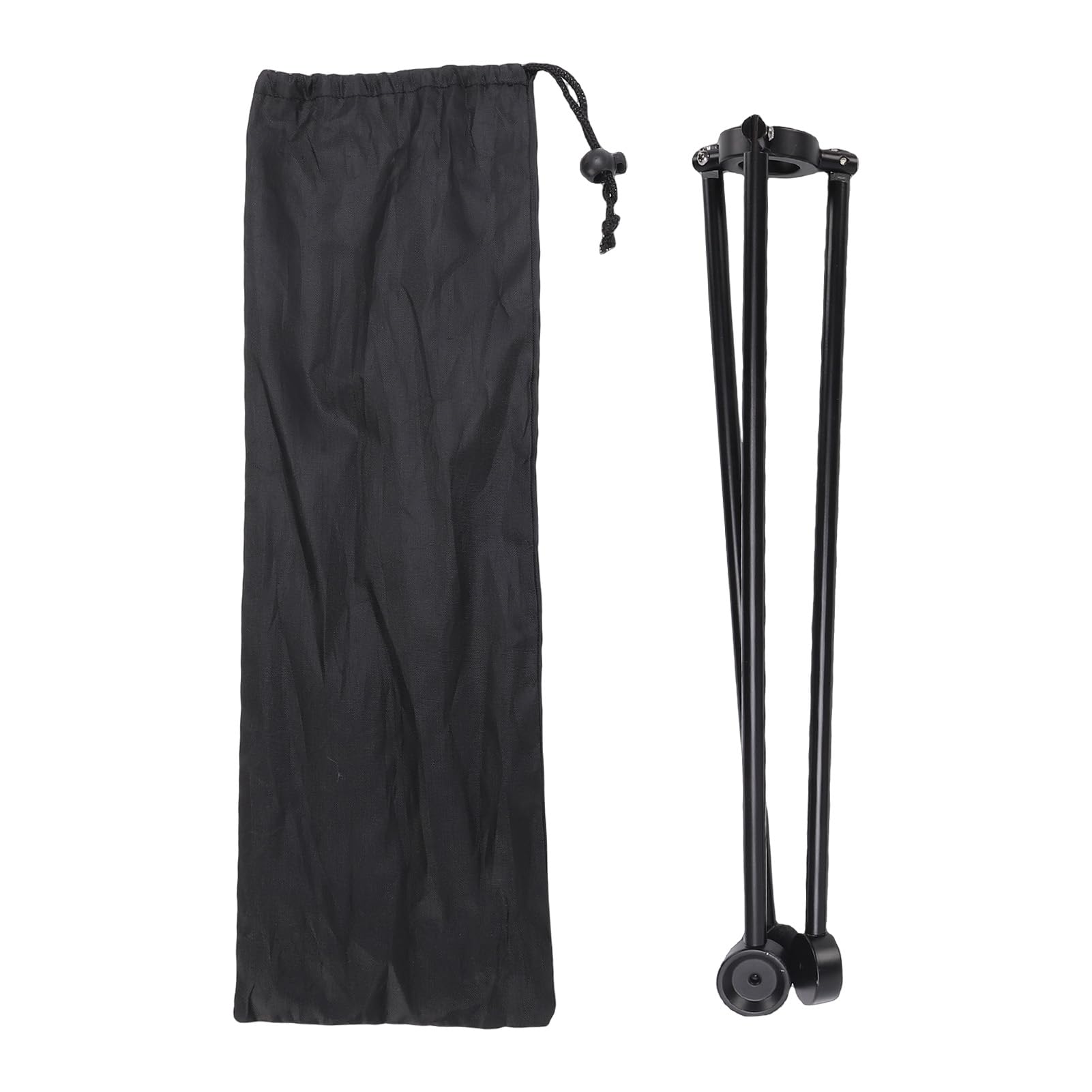 Fafeicy Prowadnica Podłogowa Statywu Stabilizator Statywu Prowadnica Uziemiająca Składany Aluminiowy Stabilizator Geodezyjny o Długości 40 Cm z antypoślizgową podstawą do