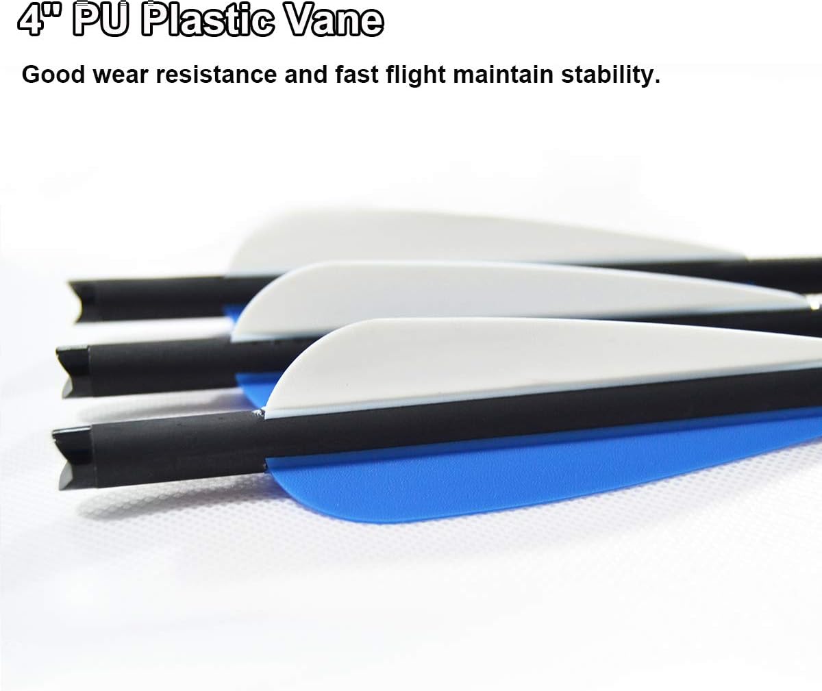 20 Inch Carbon Crossbow Bolts 12 Pack and Hunting Broadheads 12 Pack, Carbon Crossbow Arrows for Hunting and Outdoor Practice