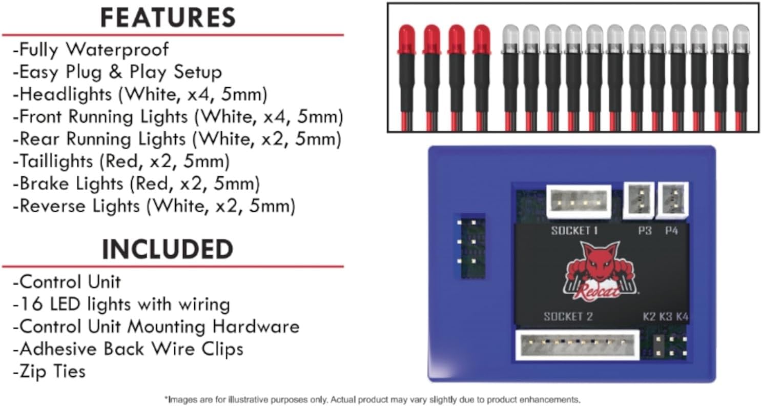 Redcat Gen8 16 LED Light Kit with Control Box RER11650