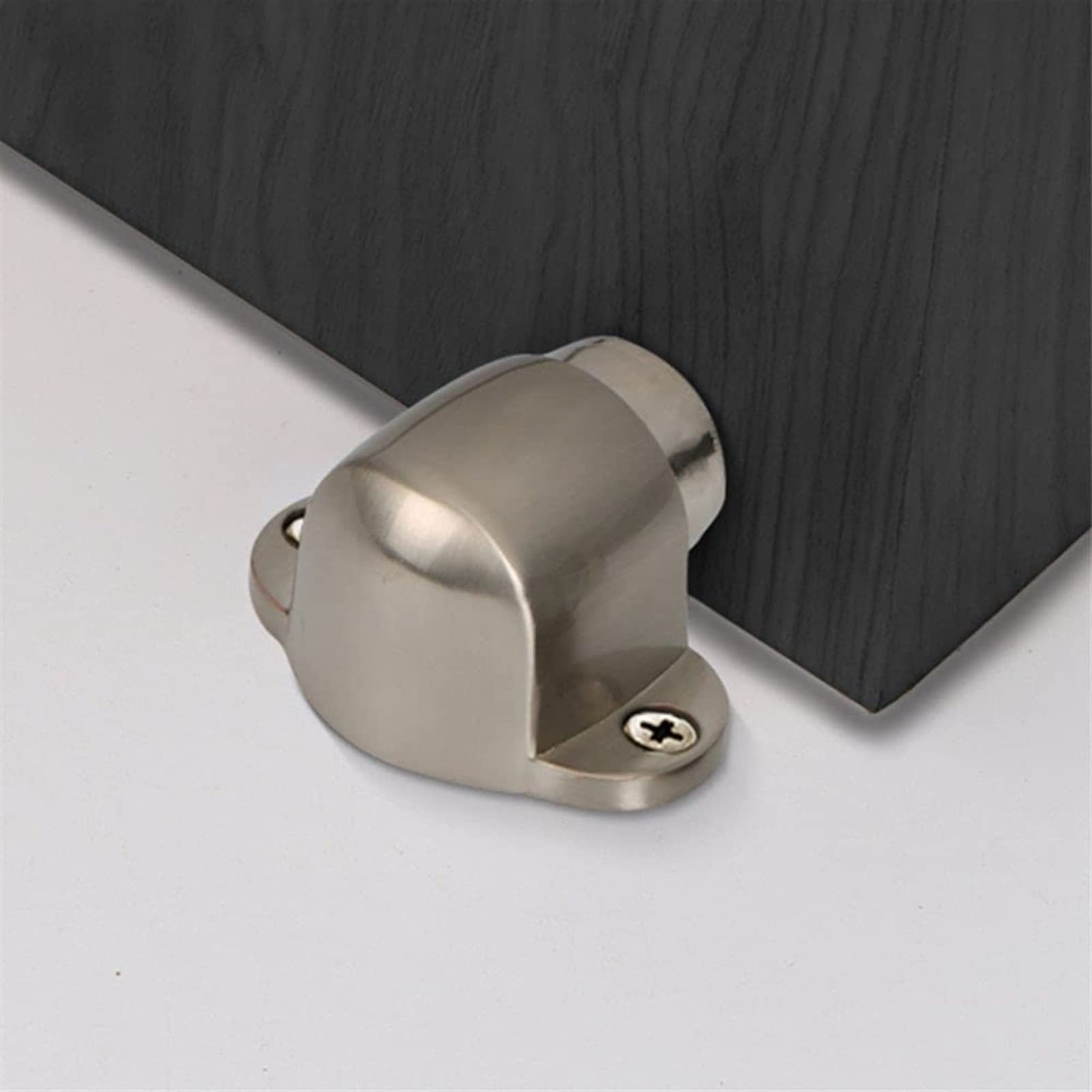 Türstopper Wandmontierter Türstopper Elektromagnetischer Türstopper Mini Perforierte Bodenmontage Antikollisions-Türstoß Höhenverstellbarer Türstopper Für Badezimmer-Küchentür Silber