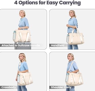 Cambond Spirit Airlines Personal Item Bag - Travel Duffle Bag, Beige