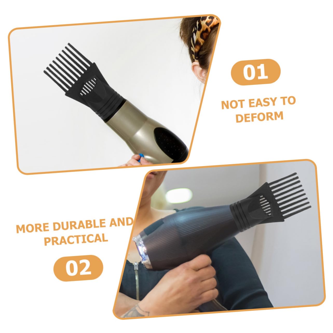 Mikinona Hair Dryer Diffuser Nozzle Kit 10pcs Universal Hair Dryer Comb Replacement Nozzles for Hair Dryer