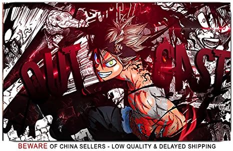 Black Clover Anime Stylish Playmat Mousepad (24 x 14) Inches [MP] Black Clover-2