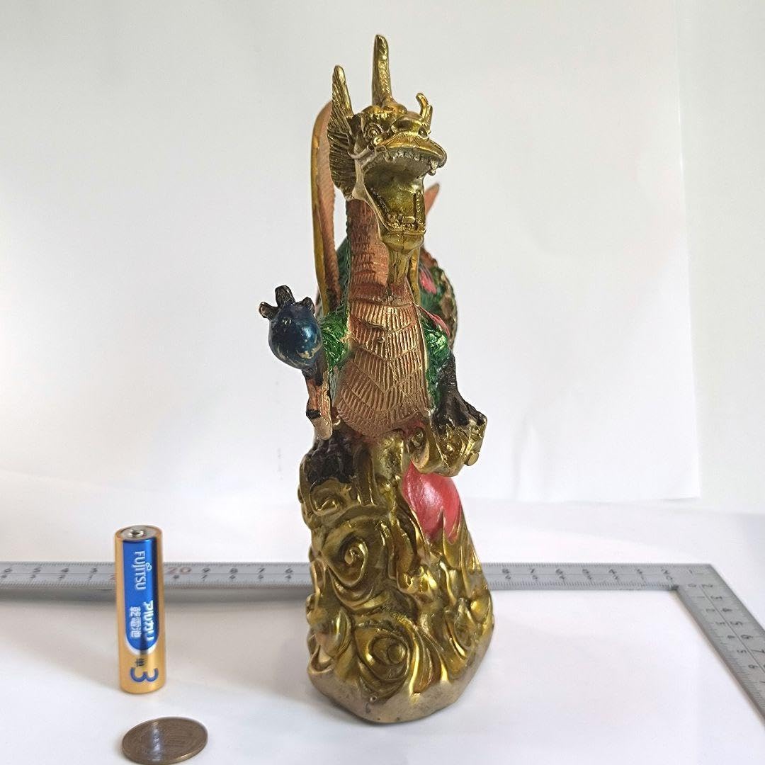 【強運、縁起物】銅製　飛龍、龍神　フライングドラゴン　中国、伝説　工芸品　置物 Amazon.co.jp: 【強運、縁起物】銅製飛龍、龍神フライング