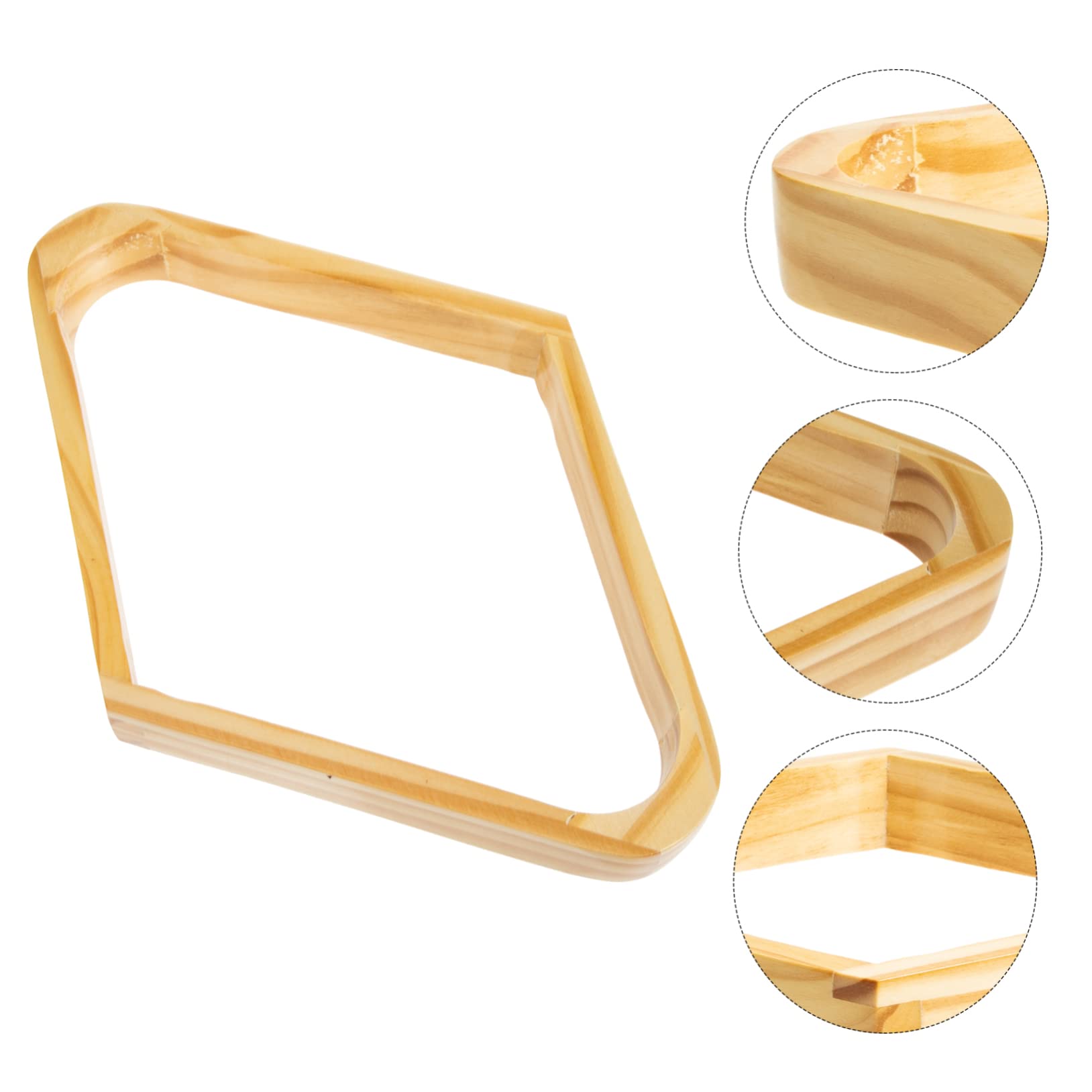 Support de Boules de Billard, Triangle de Billard, Cadre de Billard, 2 pièces, Accessoires de Table de Billard, Support de Billard en Bois(30x20.5cmx4pcs)